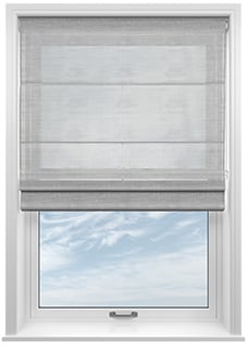Taranto Voile, Mountain Grey - Motorised Roman Blind